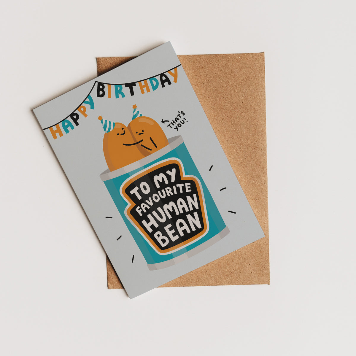 To My Favourite Human Bean Birthday Card